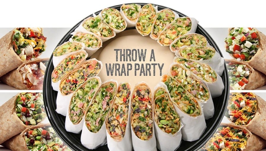 throw a wrap party, image of party platter